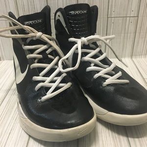 Nike Zoom Hyperdunk Mens Athletic Basketball Shoes Sneakers Black White Size 7.5